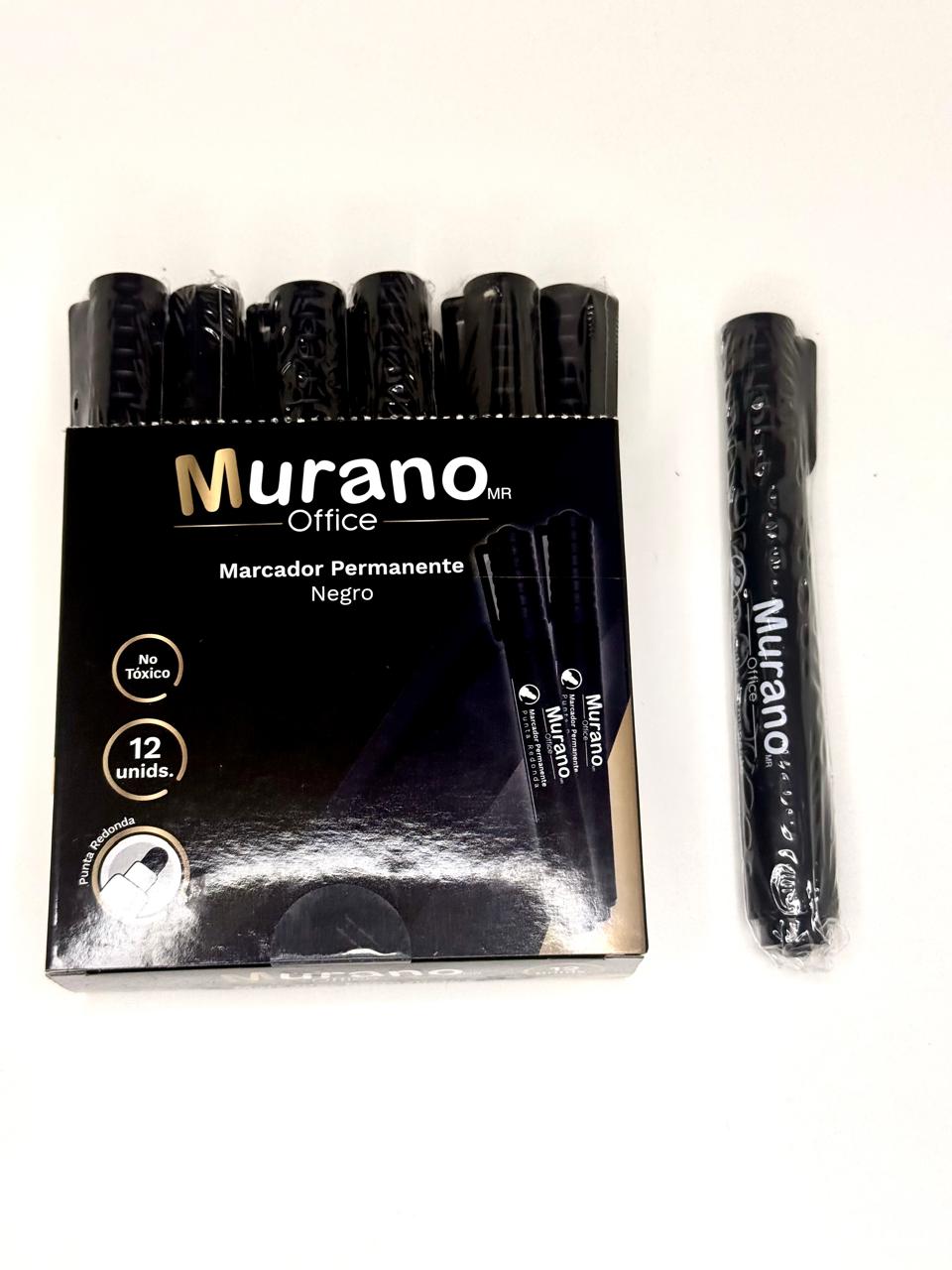 Marcador Permanente Murano Office Negro